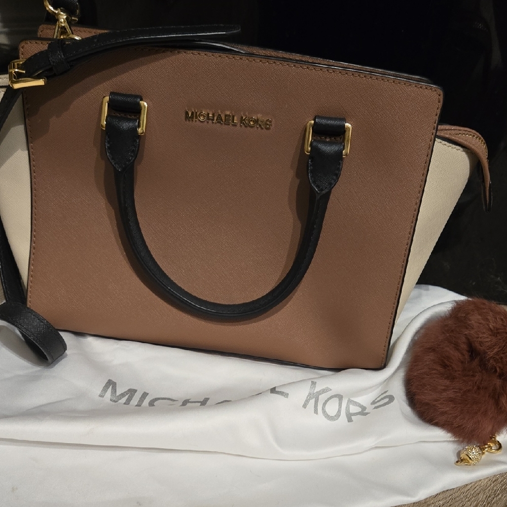 Michael Kors Selma Medium Colorblock Satchel